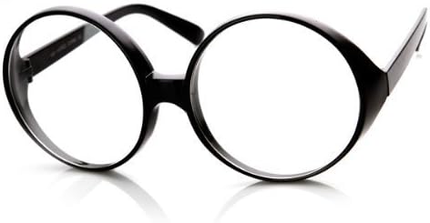 Super Large Oversized Thick Frame Circle Round Clear Lens Glasses by SummerLand