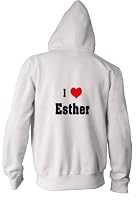 Clothing Store I Love/Heart Esther Youth Zippered Hooded (Hoody) Sweatshirt Fleece Jacket in Various Colors