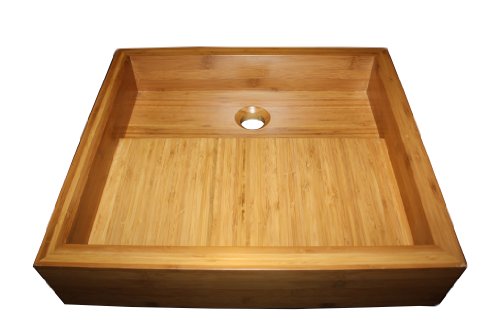 Rectangular Bamboo Vessel Sink