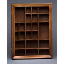 Wall Mounted Wood Knick Knack Collectible Cabinet