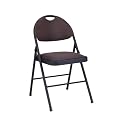 Fabric Folding Comfort Chairs - Brown Diamond [Set of 2]