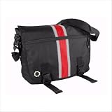 DadGear Center Stripe Messenger Bag (Red) - TinyRide.com