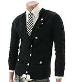 Doublju Mens Casual Button Sweater (012Z)