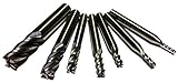 HSS 4枚刃 鋼製 超硬 エンドミル 加工用 カッター 2mm 3mm 4mm 5mm 6mm 8mm 10mm 7点 セット (4刃)