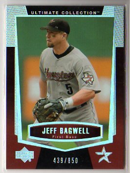 2003 Upper Deck Ultimate Collection Jeff Bagwell Baseball Card Only 850 Made