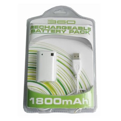 xBox360 Ladekabel + Akku für Funk Controller - Play and charge Kit 3600 mAH