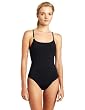 Calvin Klein Women's Criss Cross Solid One Piece Swimsuit