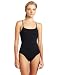 Calvin Klein Women's Criss Cross Solid One Piece Swimsuit