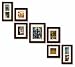 Pinnacle Frames and Accents 7-Piece Photo Frame Set, Walnut Solid Wood