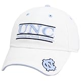 The Game North Carolina Tar Heels White 3D Bar Logo Adjustable Hat