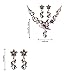 Femicuty Fashion Womens Retro Elegant Style Necklace Earring Sets