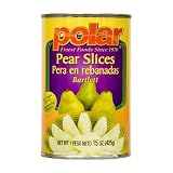 Polar Bartlett Pear Slices 12 Pack/15 Oz.