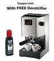 Gaggia 14101 Classic 2-Cup Espresso Machine, Brushed Stainless Steel With FREE Decalcifier and FREE Shipping