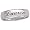 Personalized 5mm. Polished Sterling Silver Band with Name Outside- 11