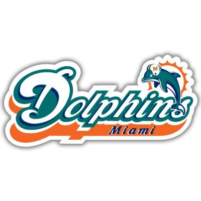 Miami Dolphins NFL Football bumper sticker 6