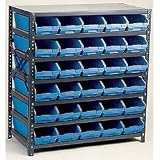 Quantum Shelf Bin System - 12L x 39H x 36W - 48 Bins