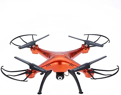 HB HOMEBOAT® Syma X5SW X5SW-1 Tangerine/Orange Color Wifi FPV Real-time 2.4G Newest RC Quadcopter Drone UAV RTF UFO with Camera Latest Version + Free Gift HB HOMEBOAT Motor Set