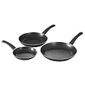 Tramontina 3-pc. Sauté Pan Set - Black Metallic