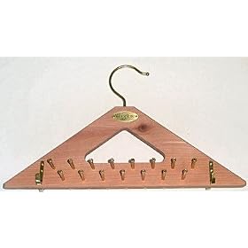 <b>Woodlore Cedar Tie & Belt Rack With 30 Tie Pegs & 4 Belt Hooks</b>