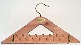 Woodlore Cedar Tie & Belt Rack With 30 Tie Pegs & 4 Belt Hooks