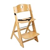 Keekaroo Adjustable Height Right Wood High Chair - Natural