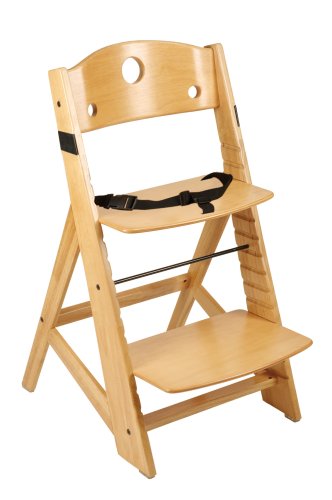 Keekaroo Adjustable Height Right Wood High Chair - Natural