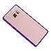 Galaxy Note 7 Case, Bastex Rugged Slim Fit Shockproof Rubberized Plastic Crystal Clear Back Panel Flexible Purple Bumper TPU Case Cover for Samsung Galaxy Note 7