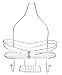 Aquatico Braided-Style Single Tier Shower Caddy, Chrome
