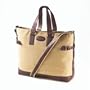 Clava Canvas Everyday Tote Bag w/ Leather Trim