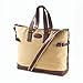 Clava Canvas Everyday Tote Bag w/ Leather Trim