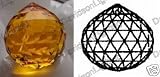 Crystal Brown Ball 30% Lead Color Faceted Sphere 40 mm - 1.5 # 701-40