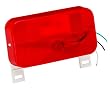 Bargman 34-92-003 #92 Series Red Surface Mount Tail Light with License Bracket