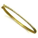 14K Gold Classic Diamond Bangle