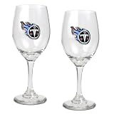 Tennessee Titans NFL 2pc Wine Glass Set - Primary Logo