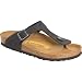 Birkenstock Gizeh Oiled Leather Sandal - Women's Black Oiled Leather, 37.0