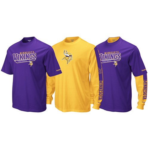 External hard drive:Reebok Minnesota Vikings Option 3-in-1 Combo T-Shirt
