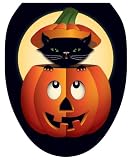 Toilet Tattoos TT-H702-O Peek-A-Boo Kitty Design, Elongated