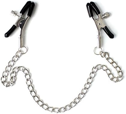 Eden Story Metal Nipple Clamps with Chain Fetish Fantasy Breast Clips Sex Toys