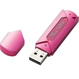 ELECOM パスワード自動認証機能付USBフラッシュメモリ 8GB (レッド) MF-AU2B08GRDの画像