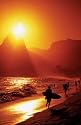 Ipanema Beach, Rio De Janeiro (Surfboads on Beach) Art Poster Print - 24" X 36"