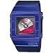 Casio Women's Baby-G BGA201-2E Blue Resin Quartz Watch with Grey Dial