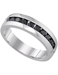1.02CTW-DIA BLACK DIAMOND BAND