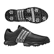 Adidas 2008 Men's Tour Traxion II Golf Shoe - Black / Black / Metallic Silver - 737580