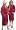 Turkishtowels 100% Cotton Terry Velour Hooded Kids Bathrobe: Made in Turkey, Free Embroidery (ages 3-6 S/M, Red)
