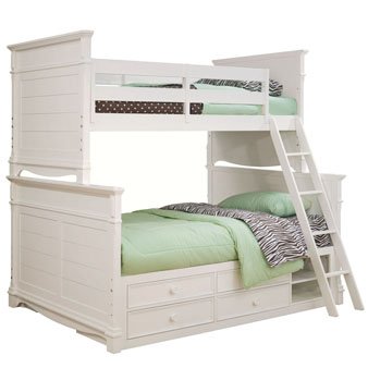 Lea Kids Hannah Twin Over Full Bunk Bed With Storage