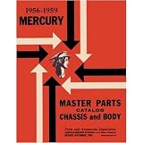 1956 1957 1958 1959 MERCURY Parts Book List Guide by Mercury