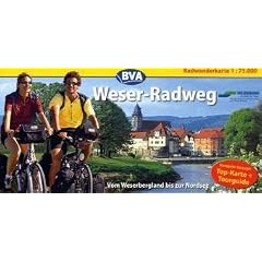 Weser-Radweg 1 : 75 000: Kompakt-Spiralo
