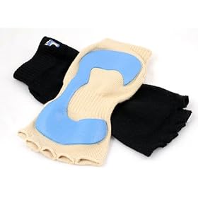 Yoga Stick-e Socks ... for that Barefoot Feeling! Black - Large