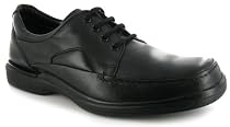 Hush Puppies "Wentworth" Mens Leather Lace Up Lightweight Shoes - Black