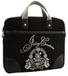 Juicy Couture Terry Heart Tassel Laptop Computer Sleeve Case Bag Black